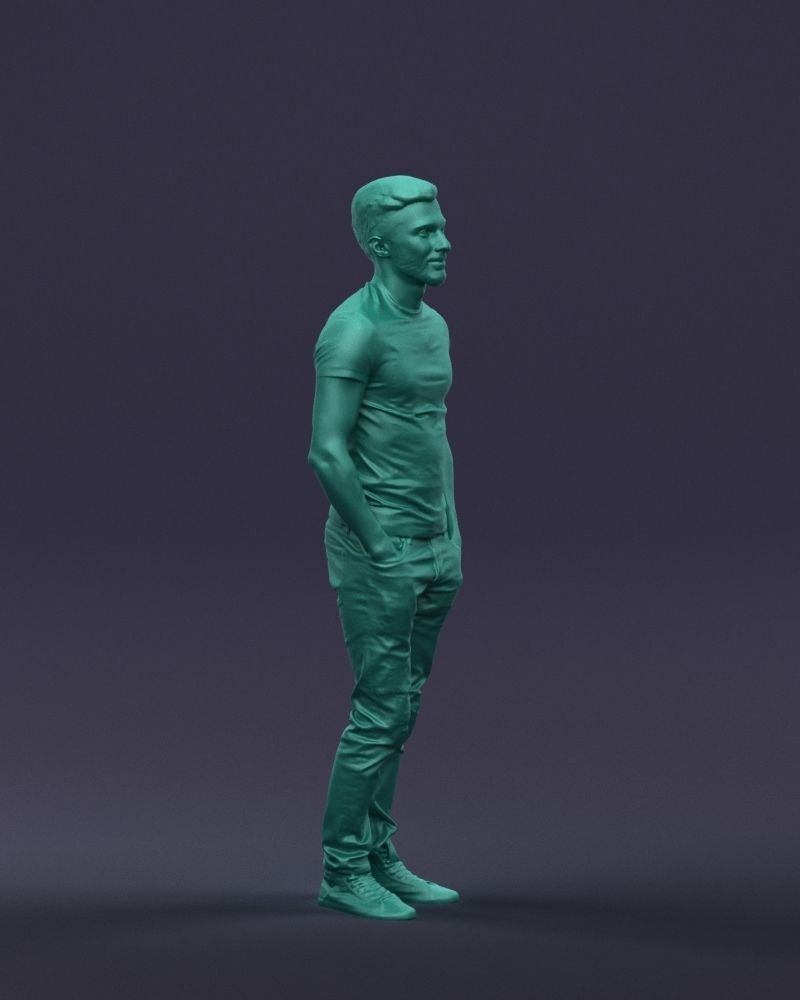 Beard man 0421 3D Print Ready 3D print model_7