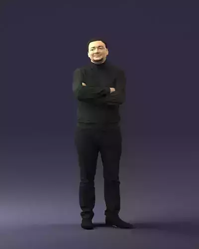 Bearded man sweater 0699