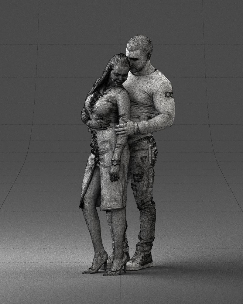 Beautiful fitness couple 0306 3D model_5