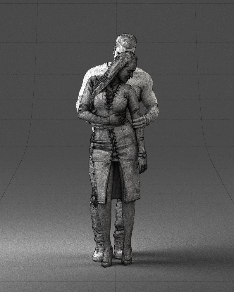 Beautiful fitness couple 0306 3D model_11