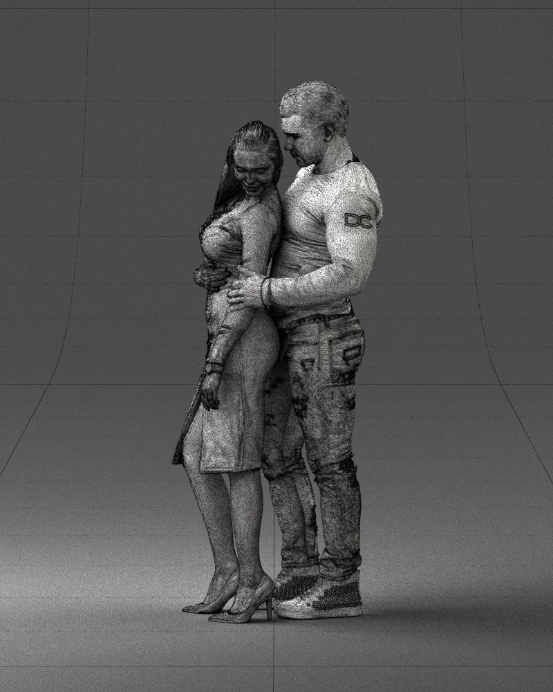 Beautiful fitness couple 0306 3D model_32