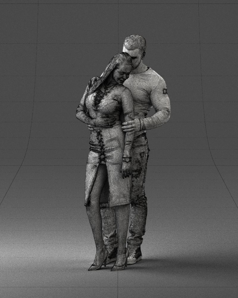 Beautiful fitness couple 0306 3D model_8