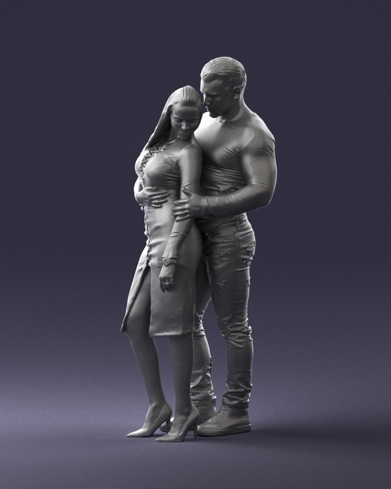 Beautiful fitness couple 0306 3D model_34