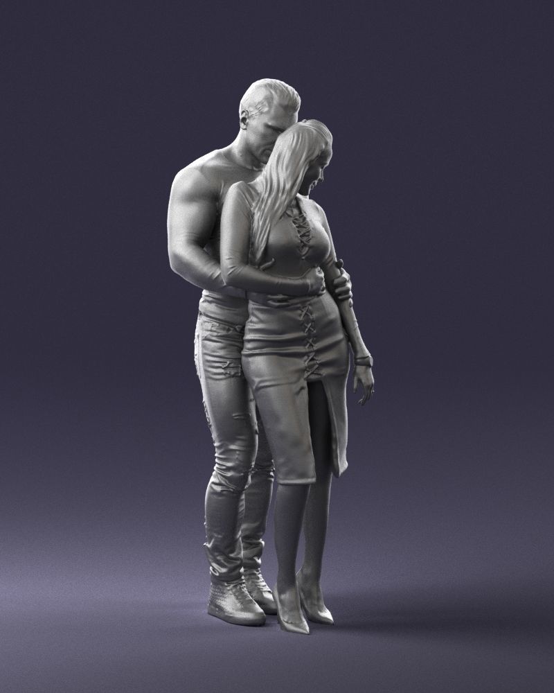 Beautiful fitness couple 0306 3D model_13