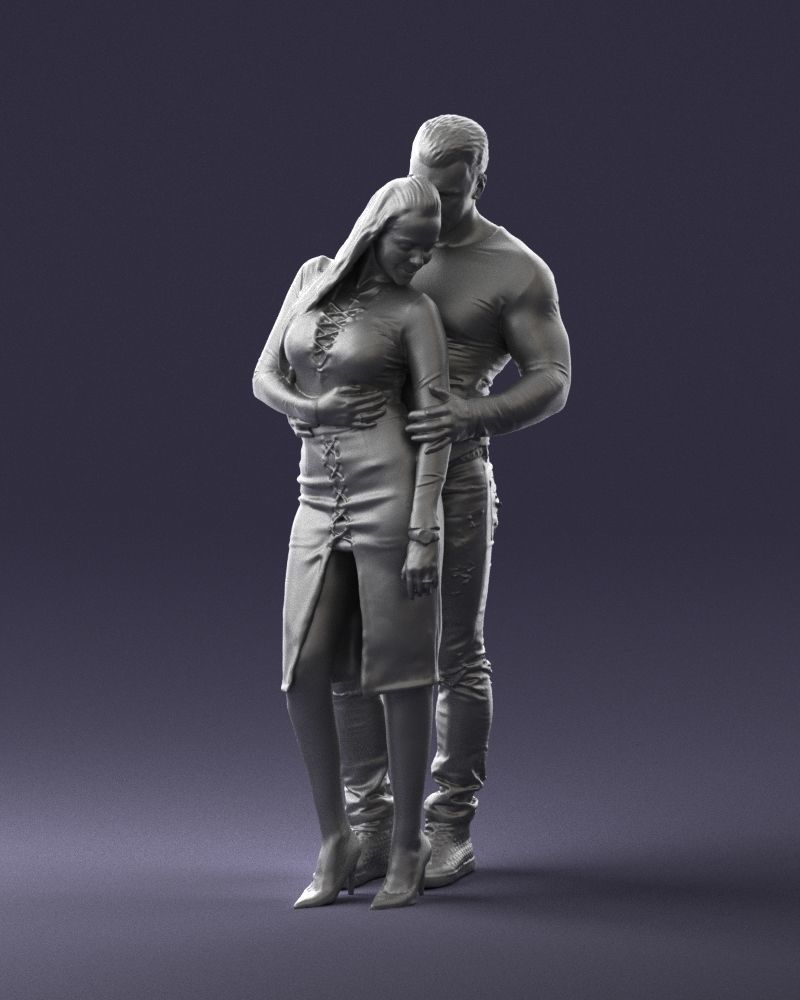 Beautiful fitness couple 0306 3D model_7