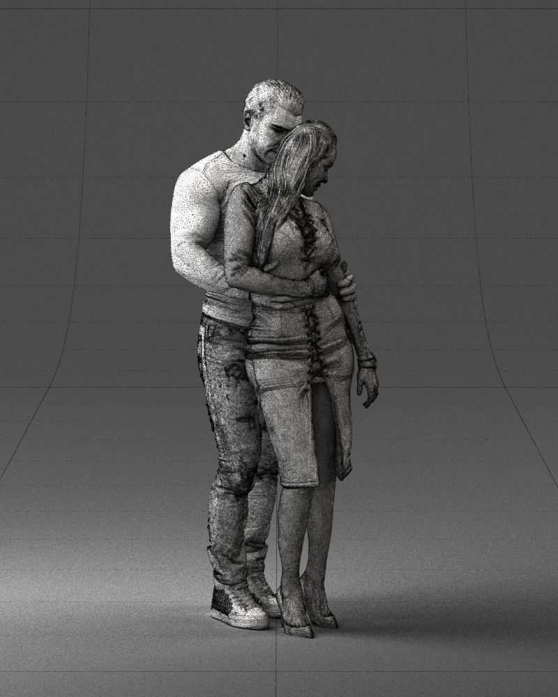 Beautiful fitness couple 0306 3D model_14