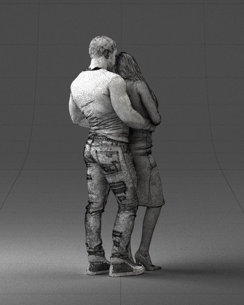 Beautiful fitness couple 0306 3D model_20