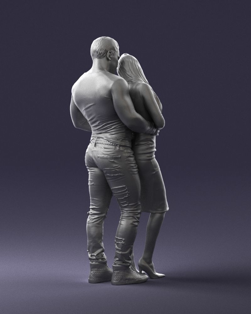 Beautiful fitness couple 0306 3D model_19