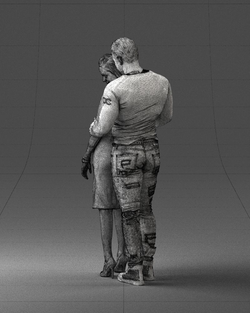 Beautiful fitness couple 0306 3D model_26