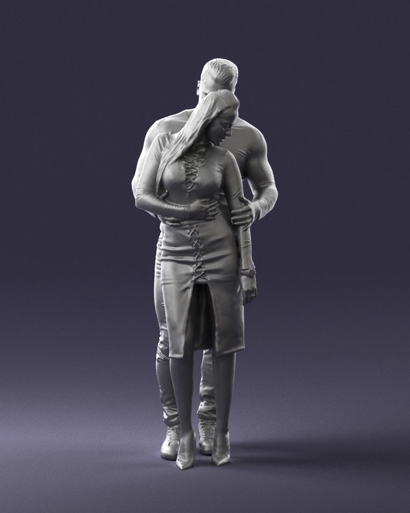 Beautiful fitness couple 0306 3D model_10