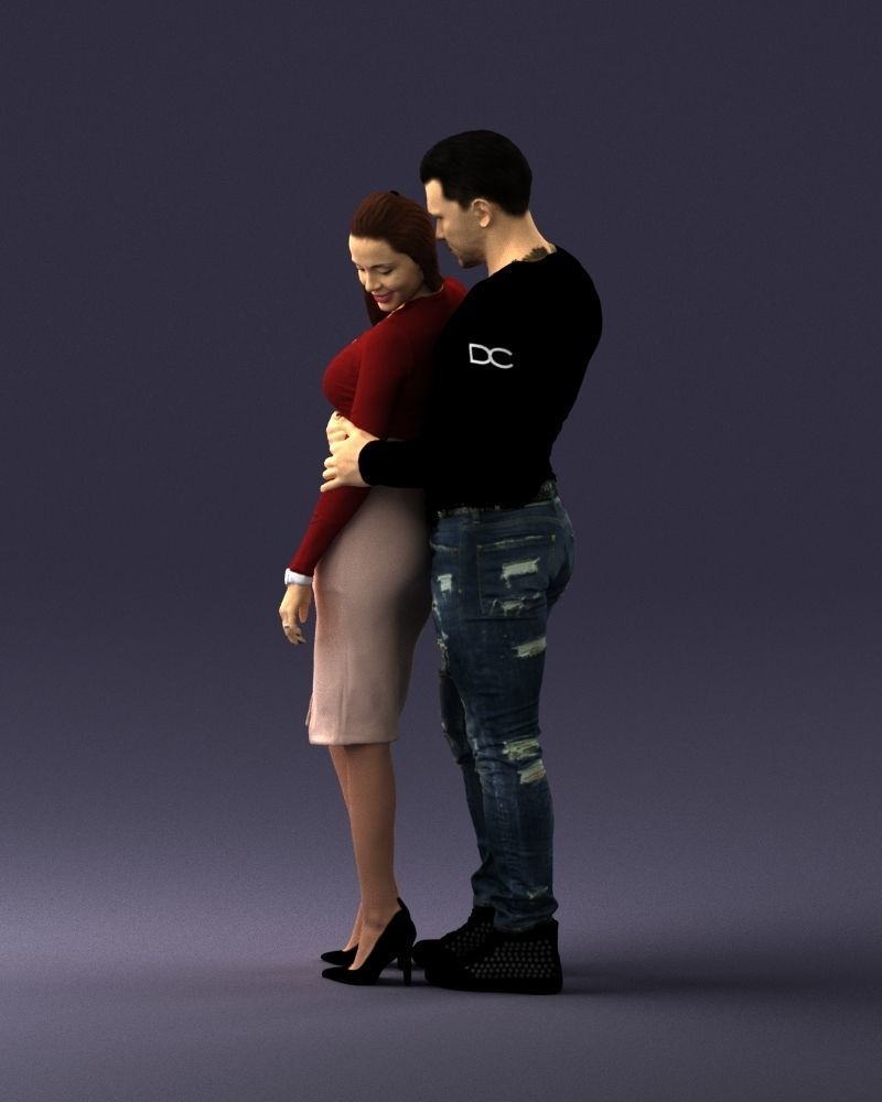 Beautiful fitness couple 0306 3D model_27