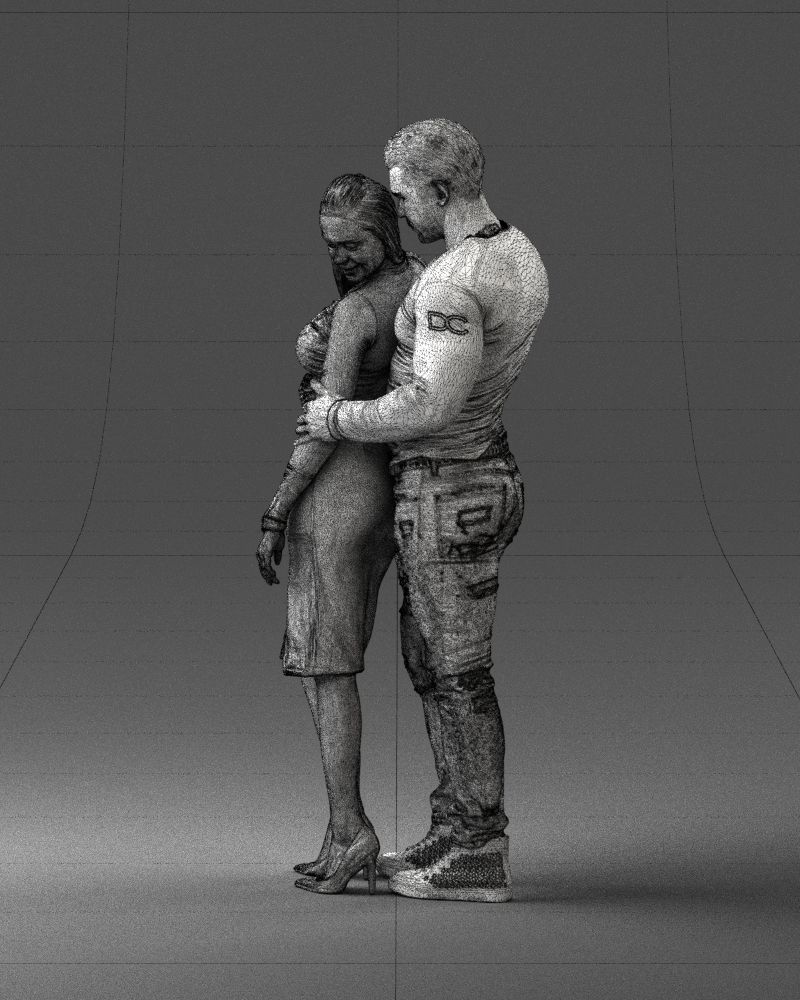 Beautiful fitness couple 0306 3D model_29