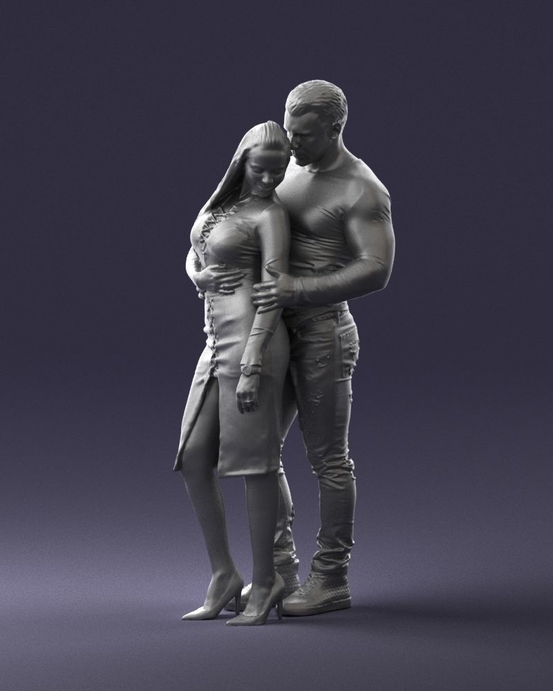 Beautiful fitness couple 0306 3D model_37