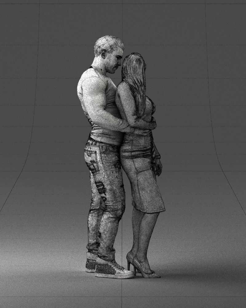 Beautiful fitness couple 0306 3D model_17