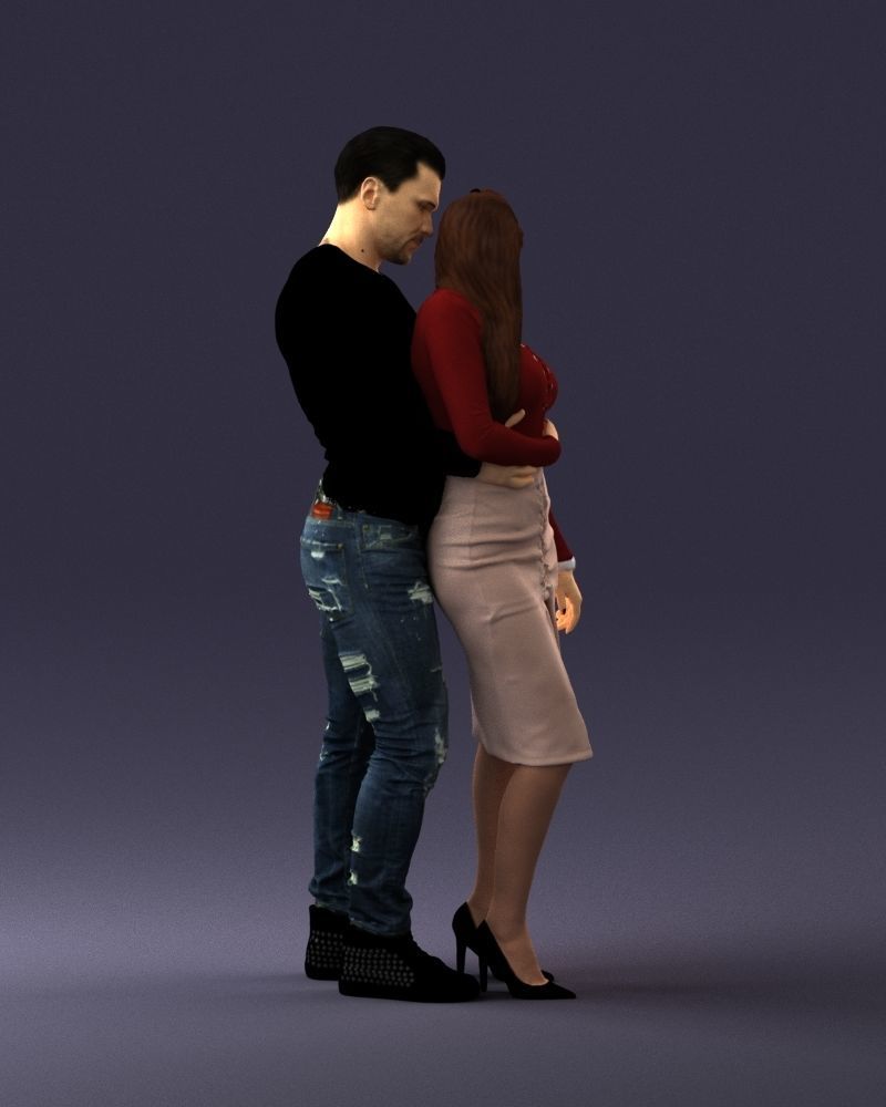 Beautiful fitness couple 0306 3D model_15