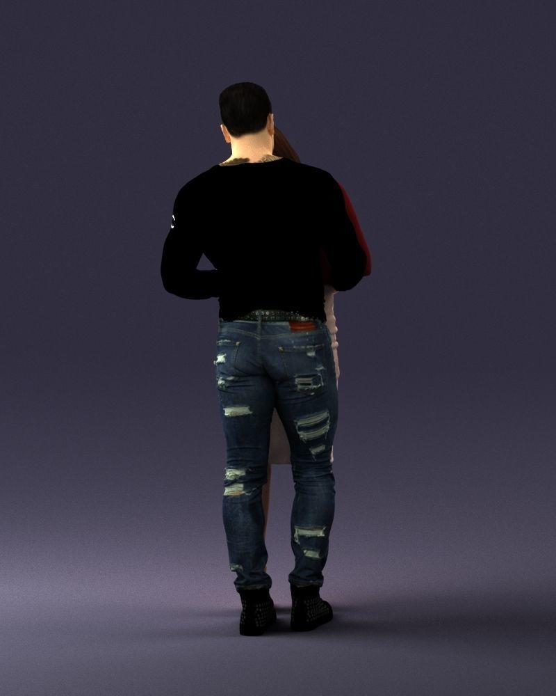 Beautiful fitness couple 0306 3D model_21