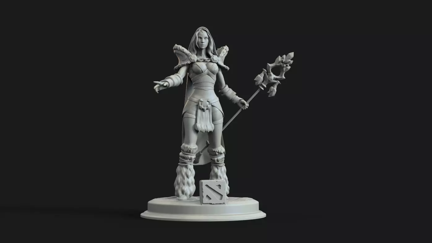 Crystal maiden 3D model_0