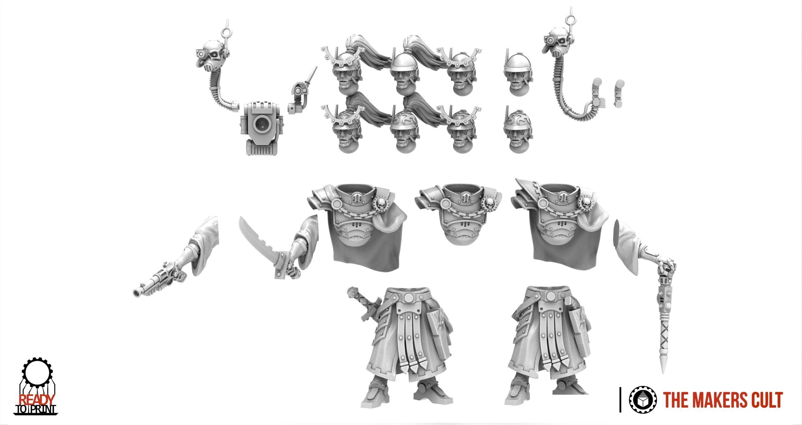 Dark Techno - Legionaxii General 3D print model_3