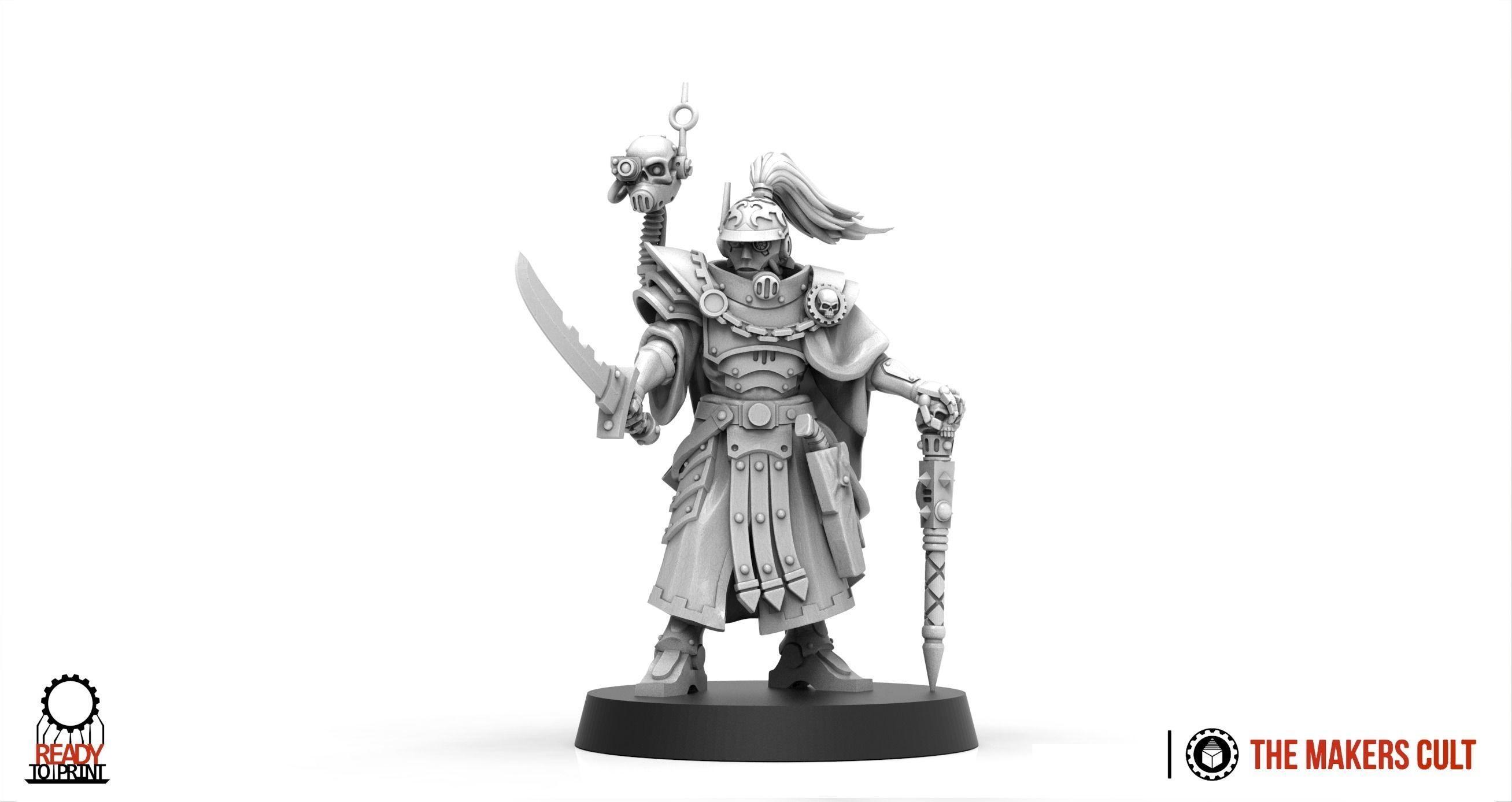 Dark Techno - Legionaxii General 3D print model_2