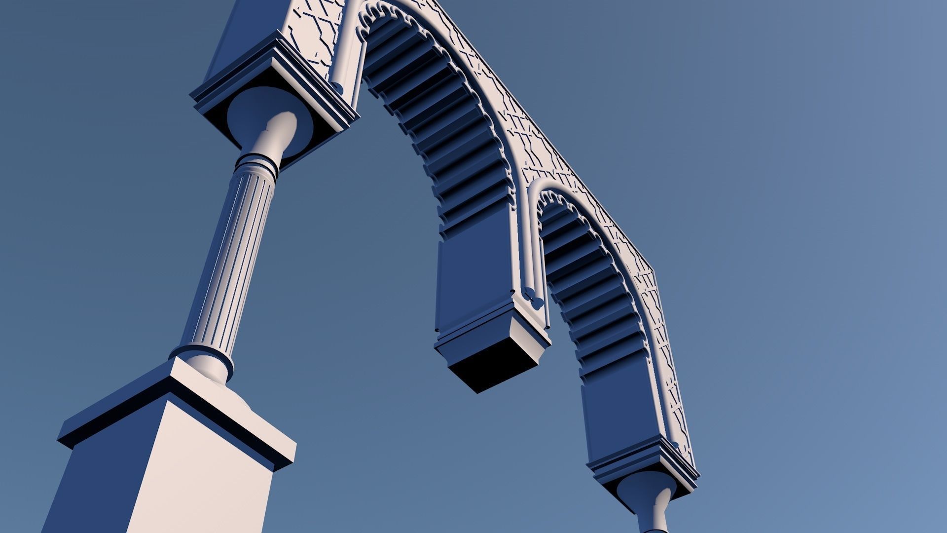 Islamic  Arch 3D model_3