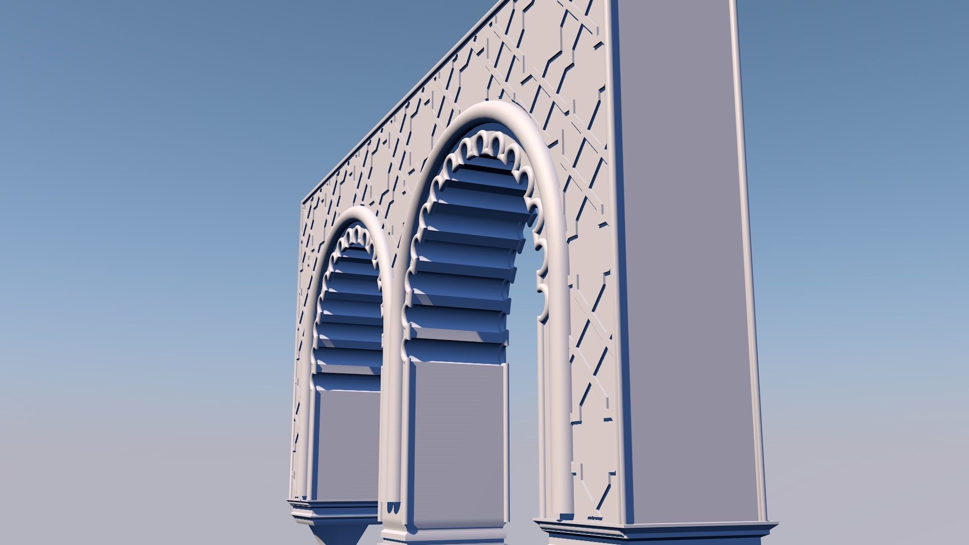 Islamic  Arch 3D model_2