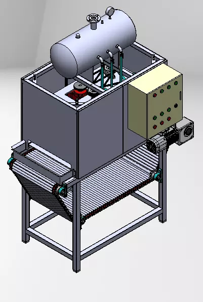 conveyor air flow for industry 3D model