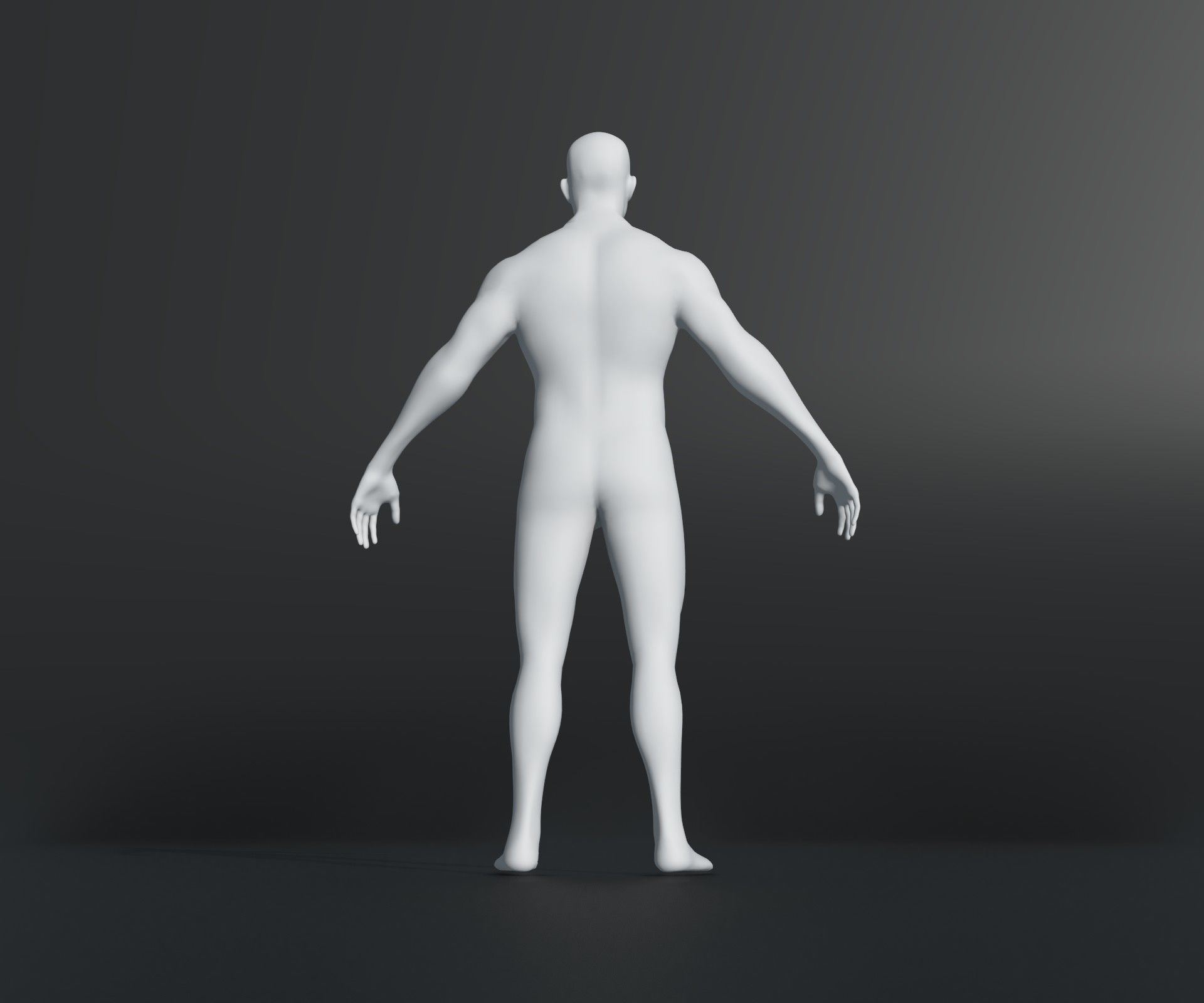 Male Female Body Base Mesh 28 Animations 3D Model 20k Polygons Low-poly 3D model_33
