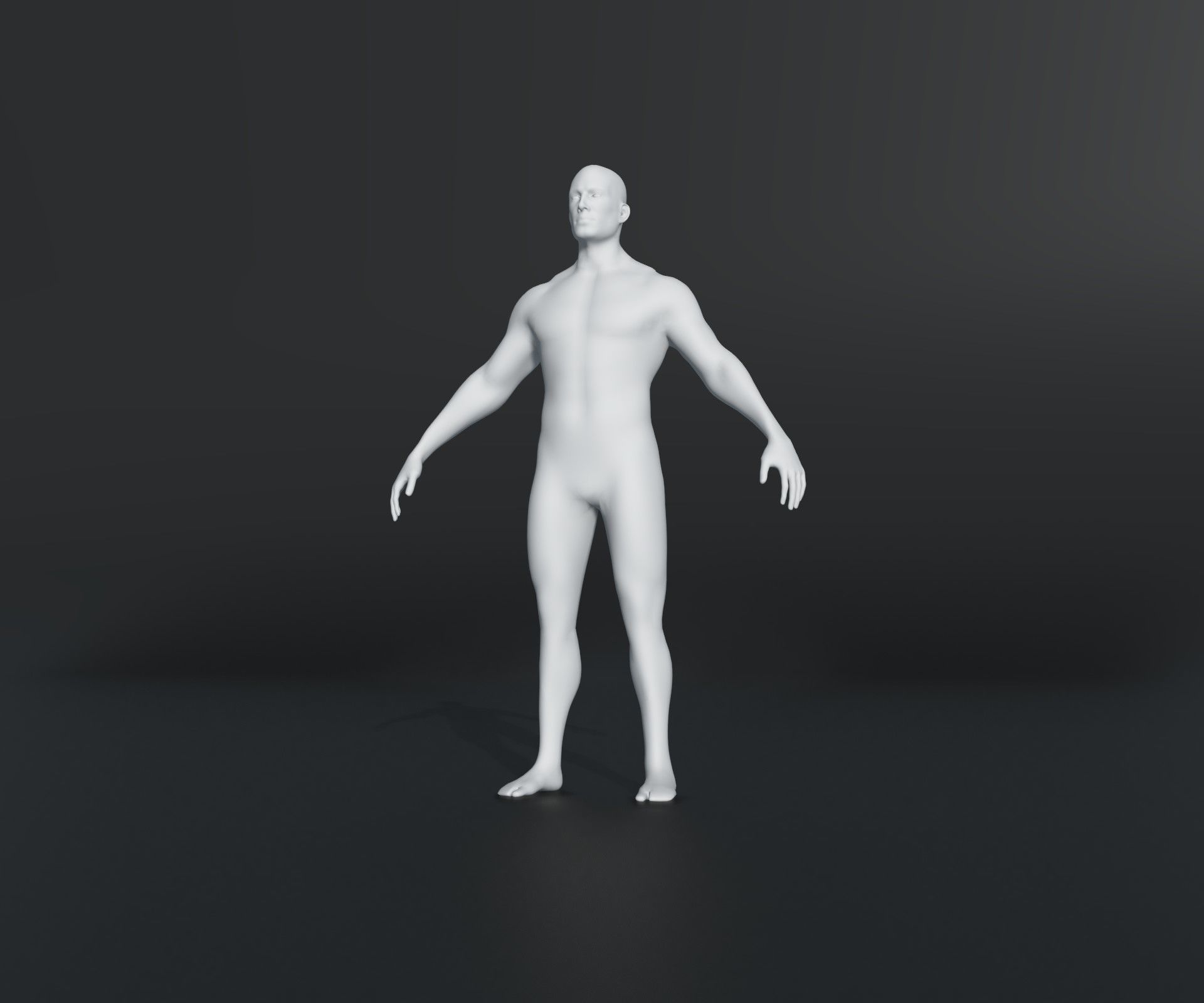 Male Female Body Base Mesh 28 Animations 3D Model 20k Polygons Low-poly 3D model_39