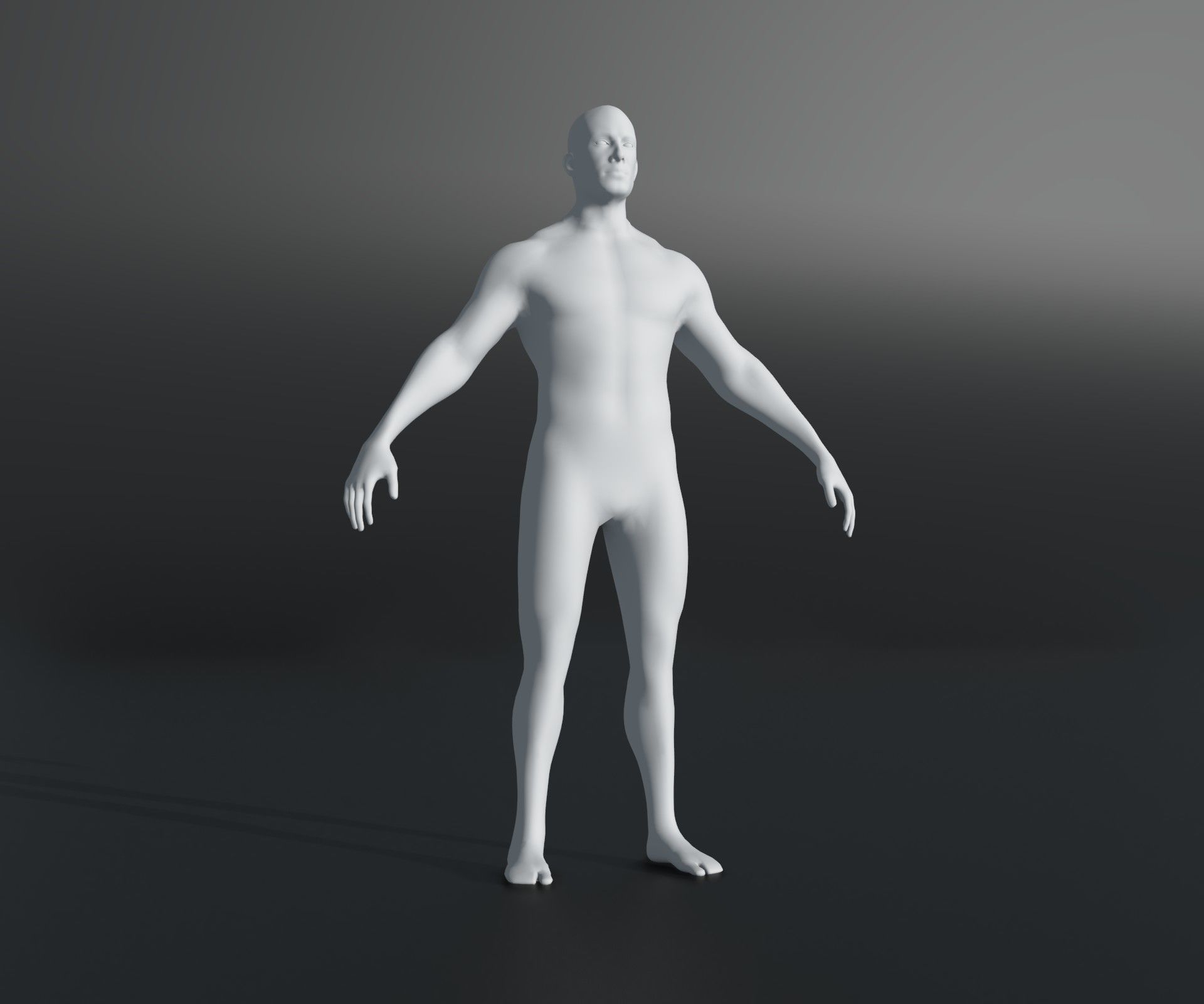 Male Female Body Base Mesh 28 Animations 3D Model 20k Polygons Low-poly 3D model_31
