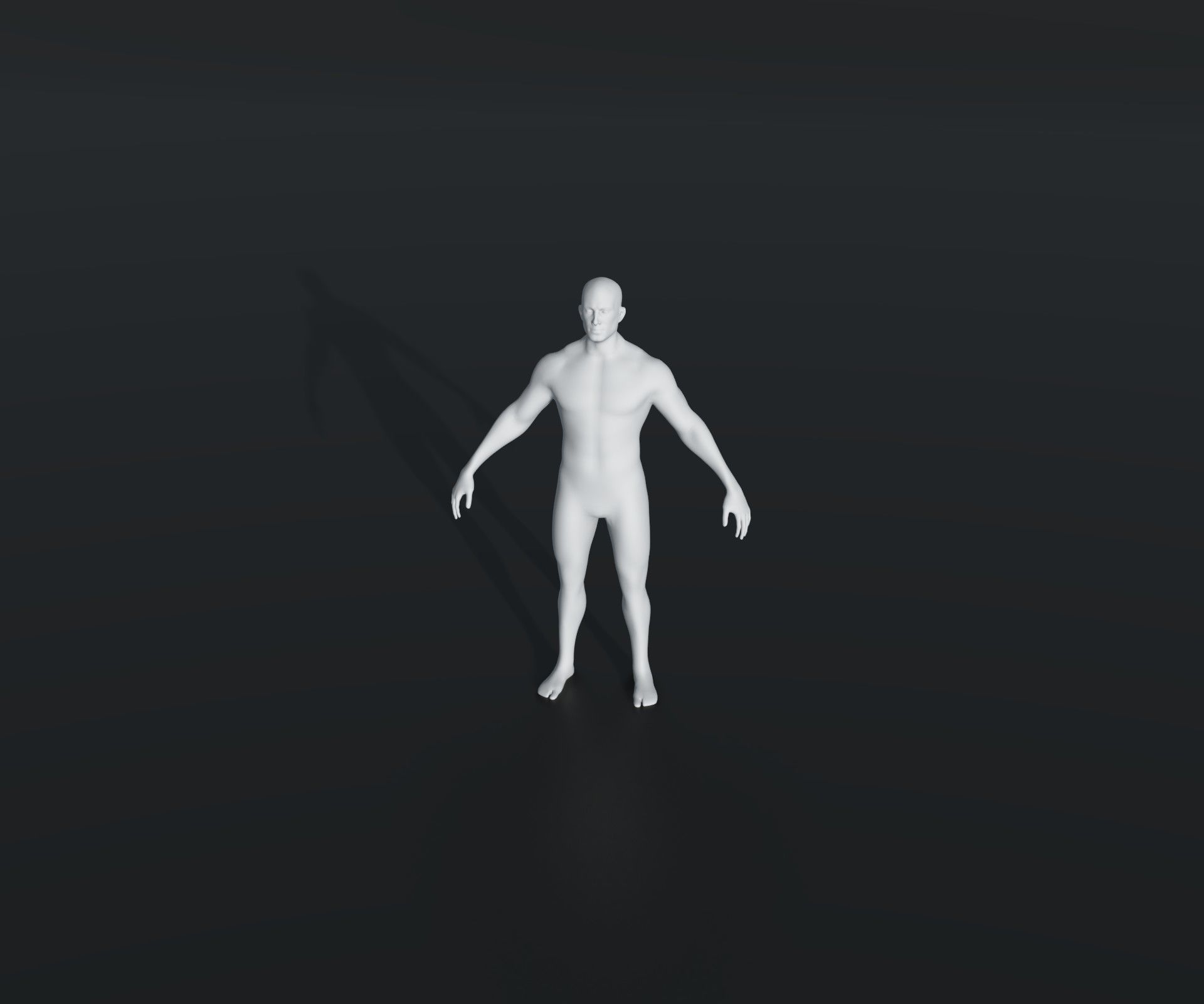Male Female Body Base Mesh 28 Animations 3D Model 20k Polygons Low-poly 3D model_35