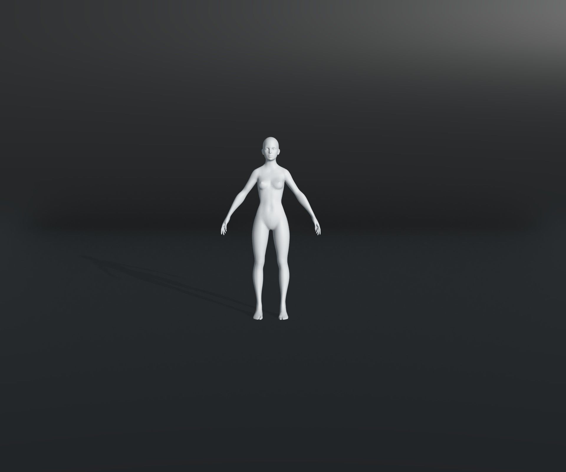Male Female Body Base Mesh 28 Animations 3D Model 20k Polygons Low-poly 3D model_16