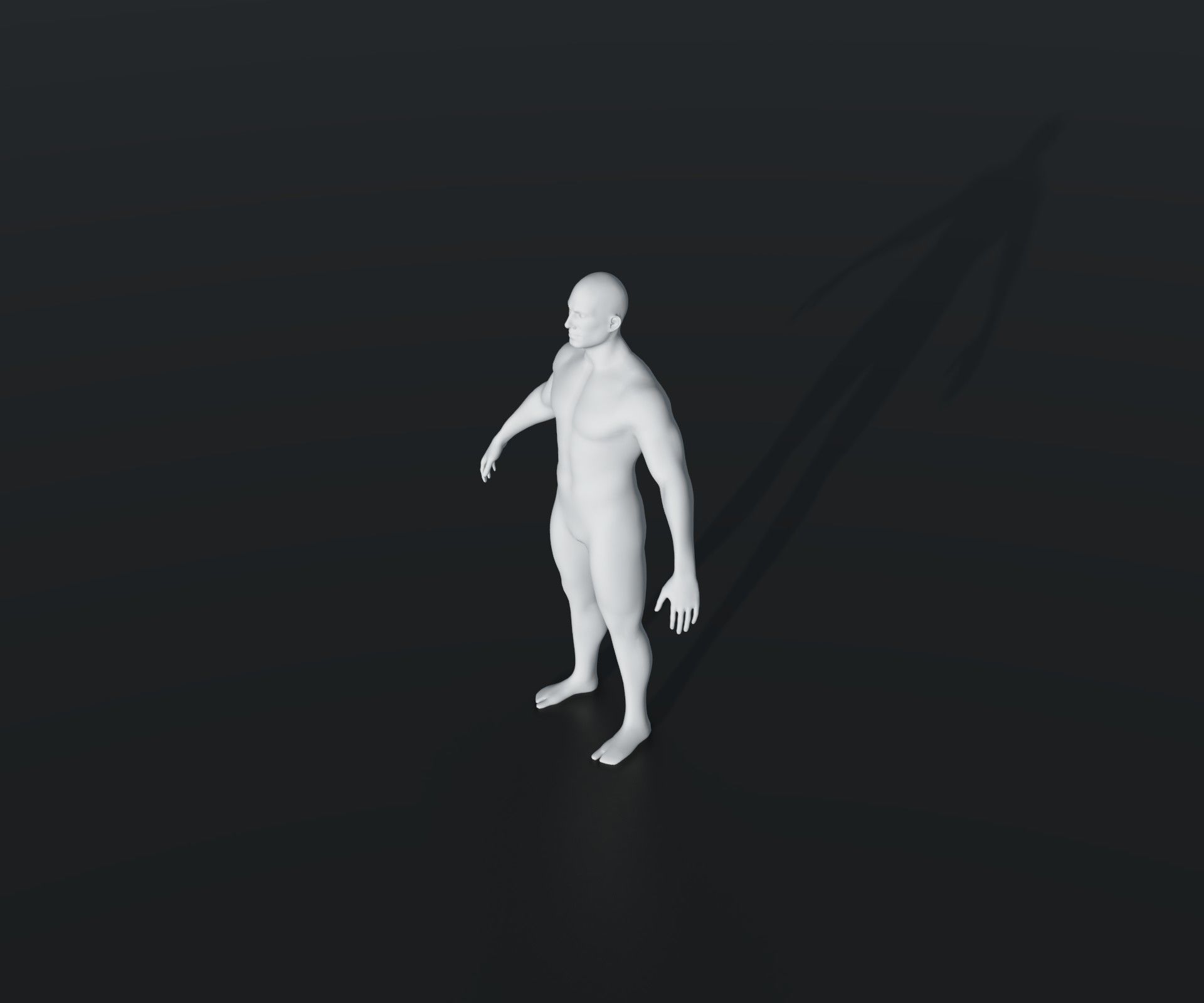 Male Female Body Base Mesh 28 Animations 3D Model 20k Polygons Low-poly 3D model_44