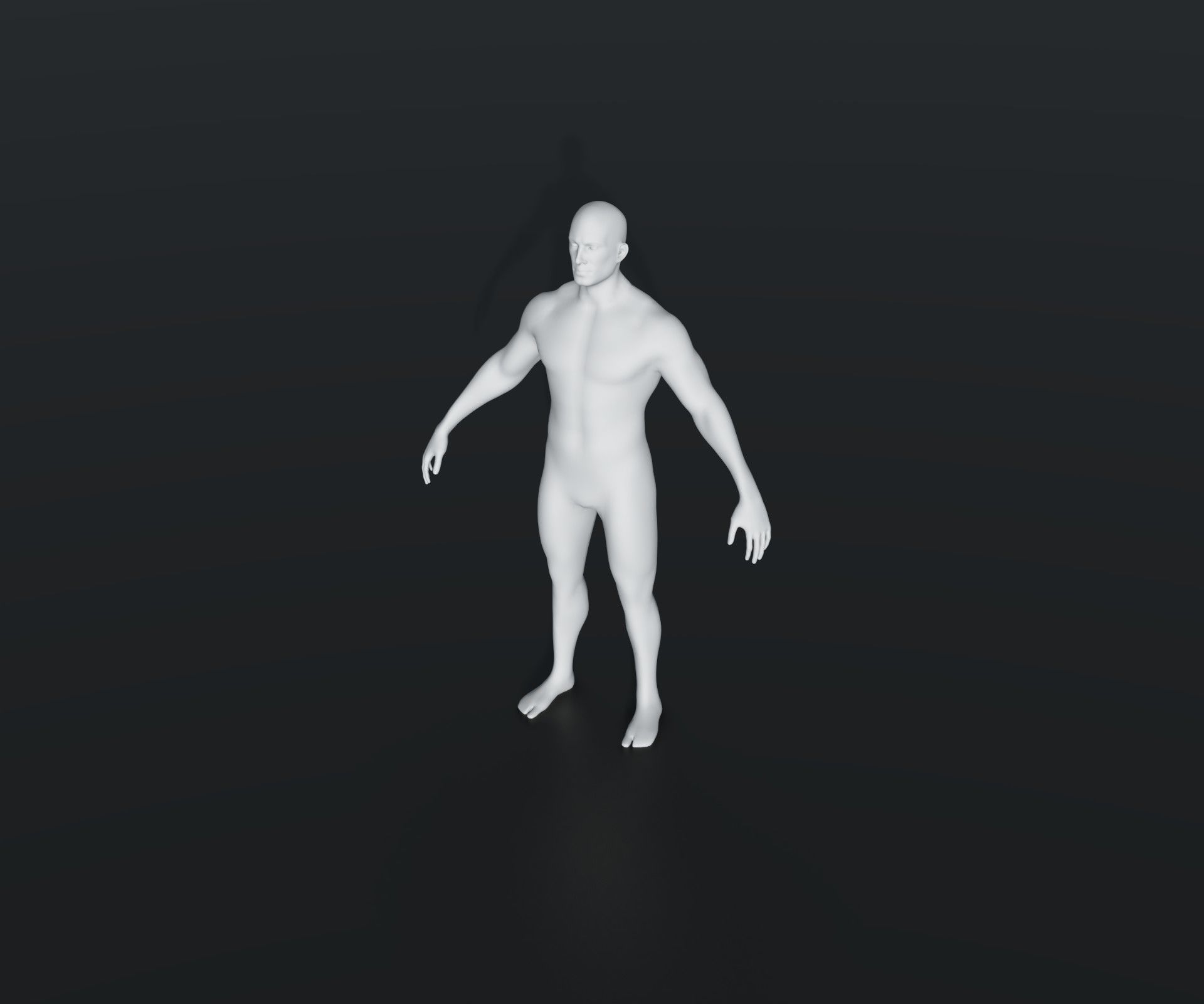 Male Female Body Base Mesh 28 Animations 3D Model 20k Polygons Low-poly 3D model_28