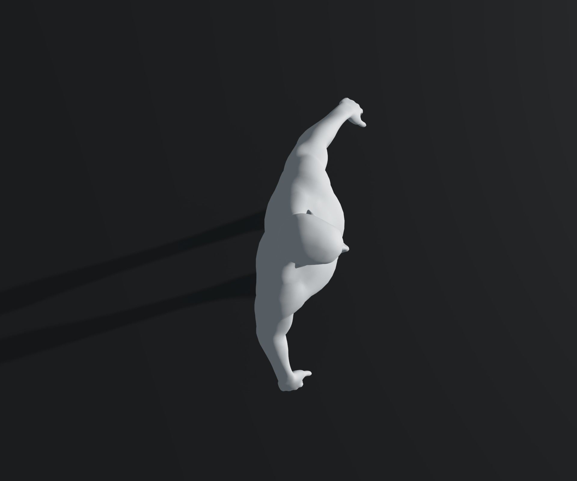 Male Female Body Base Mesh 28 Animations 3D Model 20k Polygons Low-poly 3D model_40