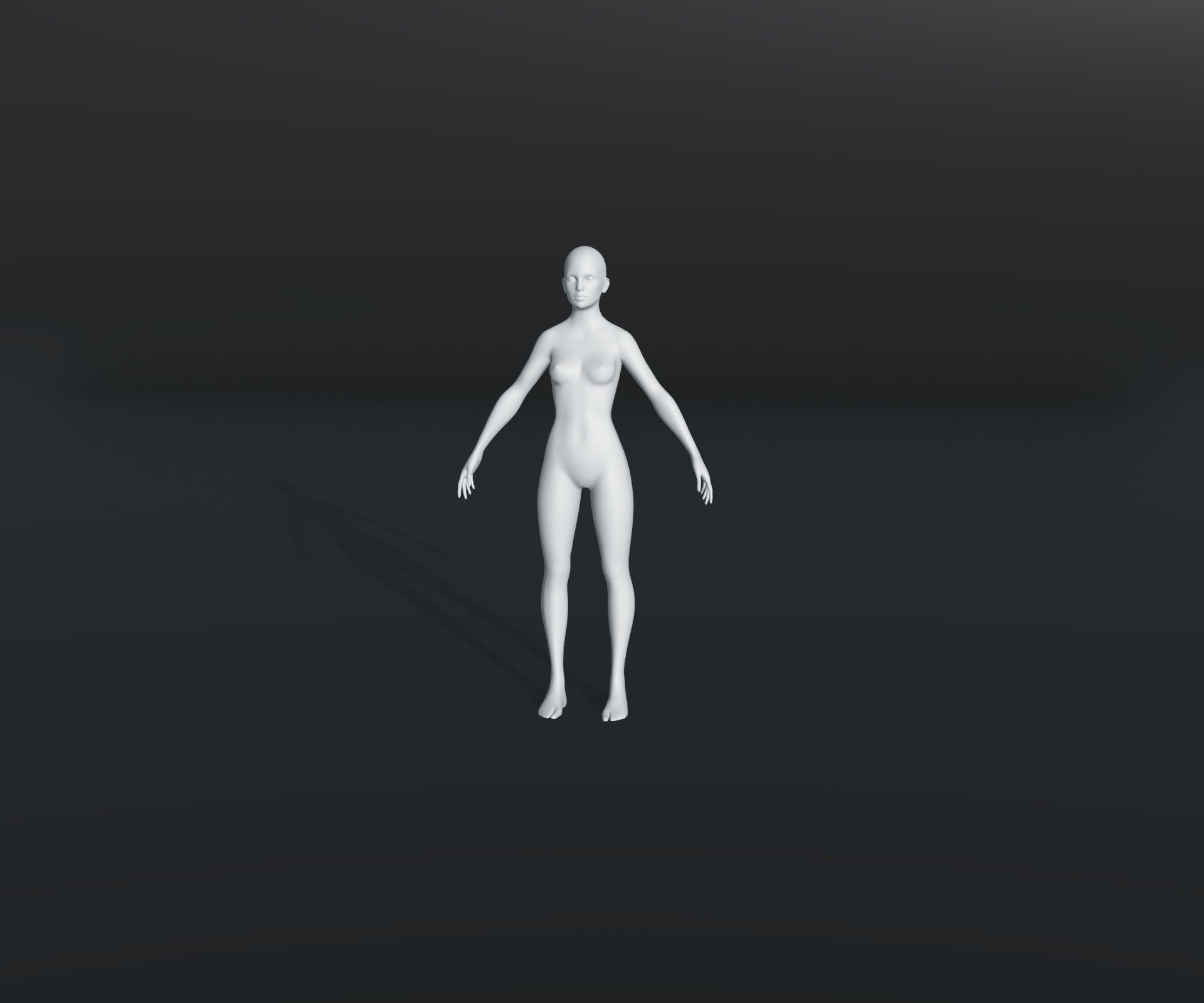 Male Female Body Base Mesh 28 Animations 3D Model 20k Polygons Low-poly 3D model_8
