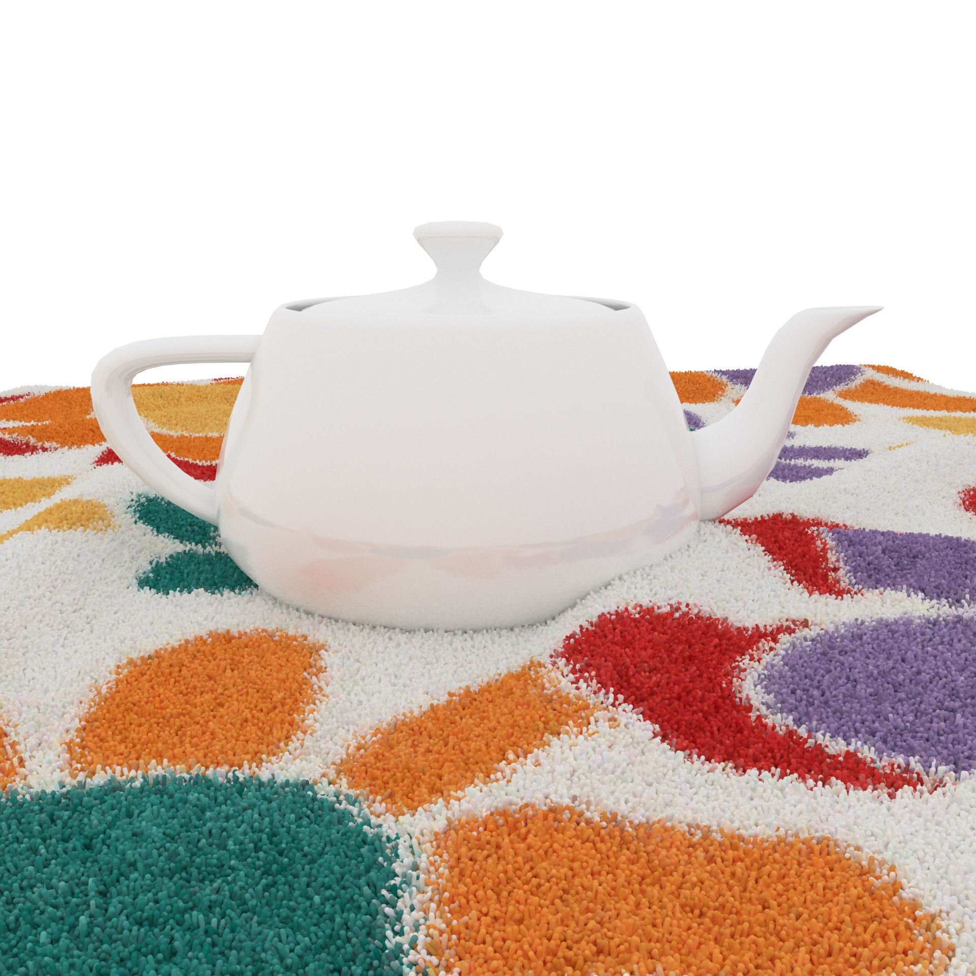 Rugs No 733 Low-poly 3D model_8