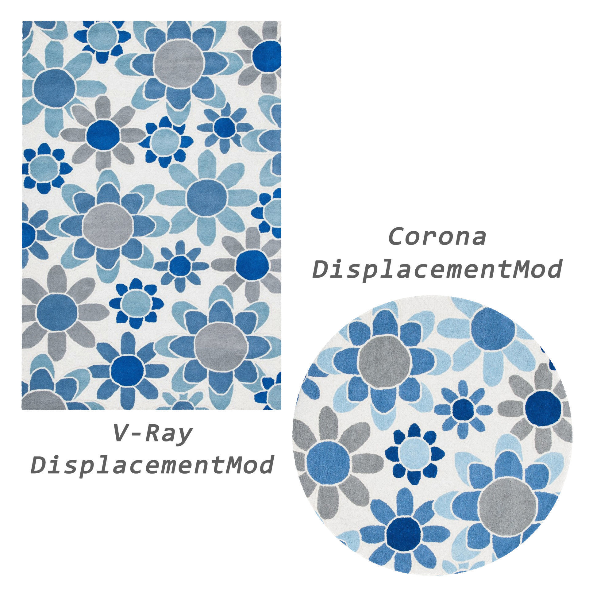 Rugs No 733 Low-poly 3D model_2