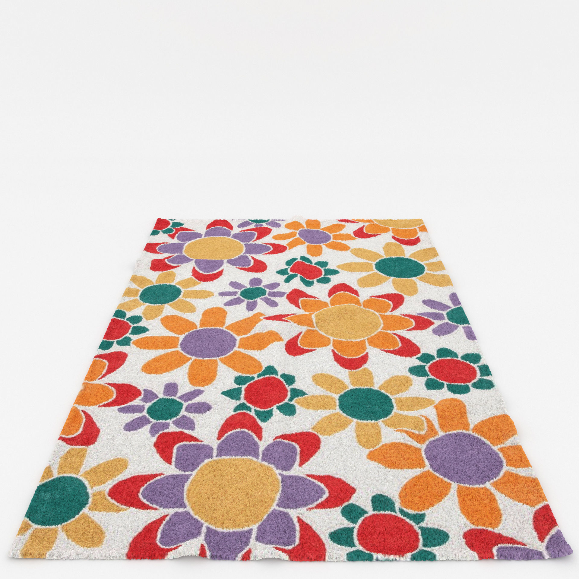 Rugs No 733 Low-poly 3D model_9