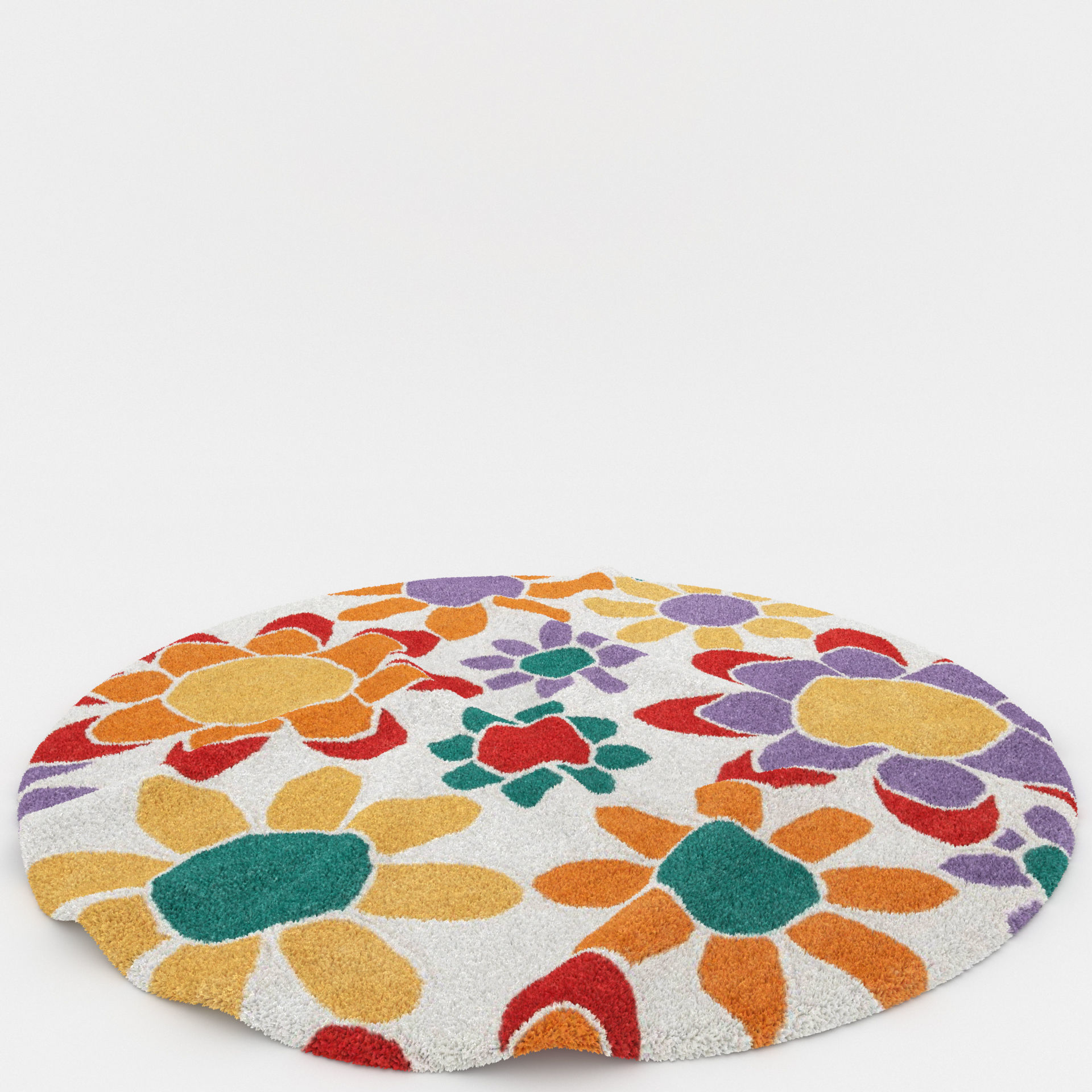 Rugs No 733 Low-poly 3D model_6
