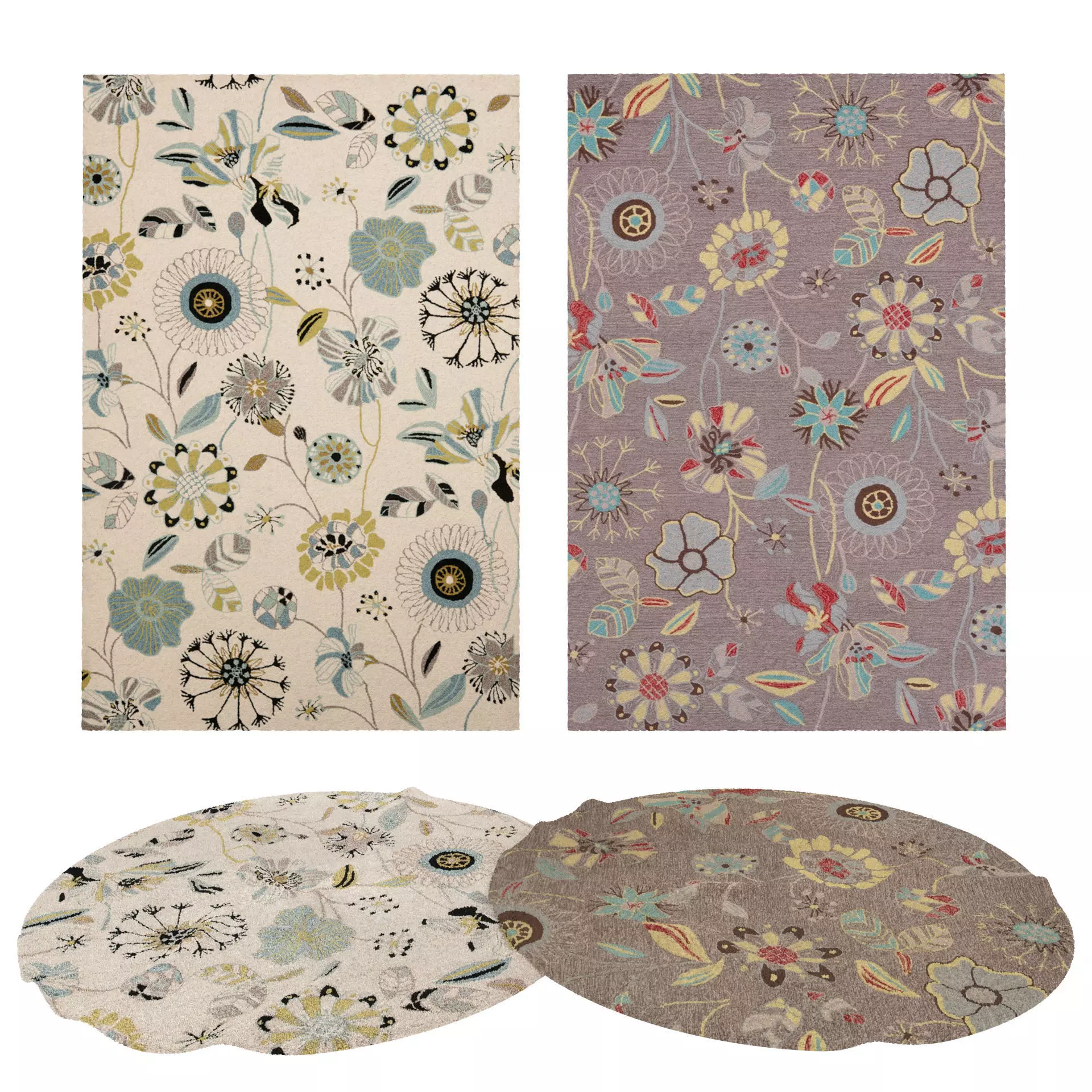 Rugs No 734 Low-poly 3D model