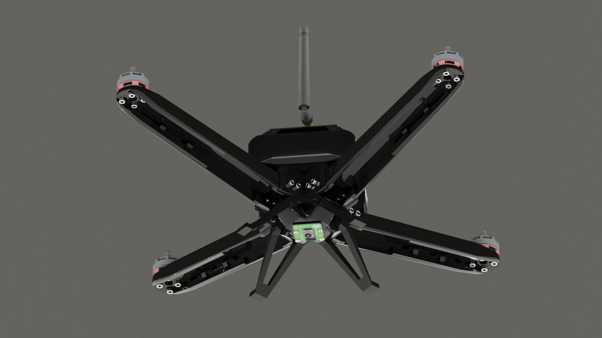Raspberri Pi Drone 3D model_2
