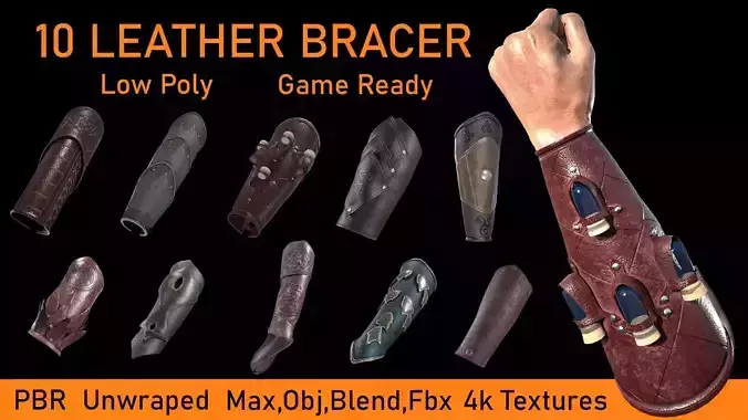 10 Leather Bracer
