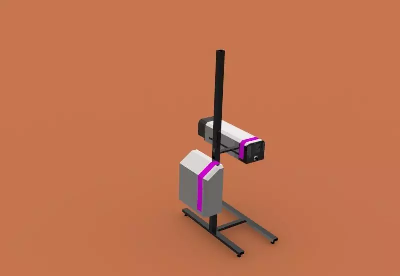 Production Line laser Coder- SmartLase C350 3D model_0