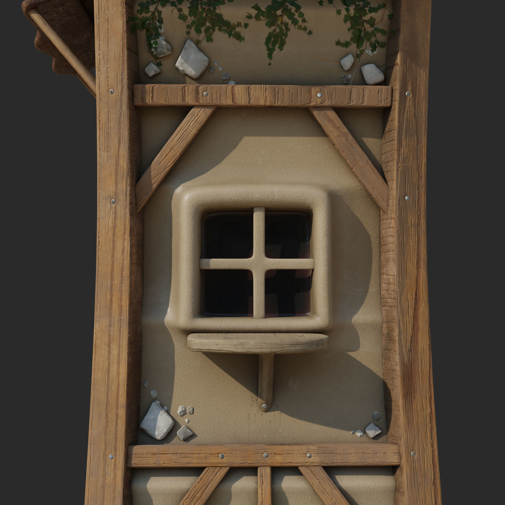Magic Hut 2 Low-poly 3D model_12