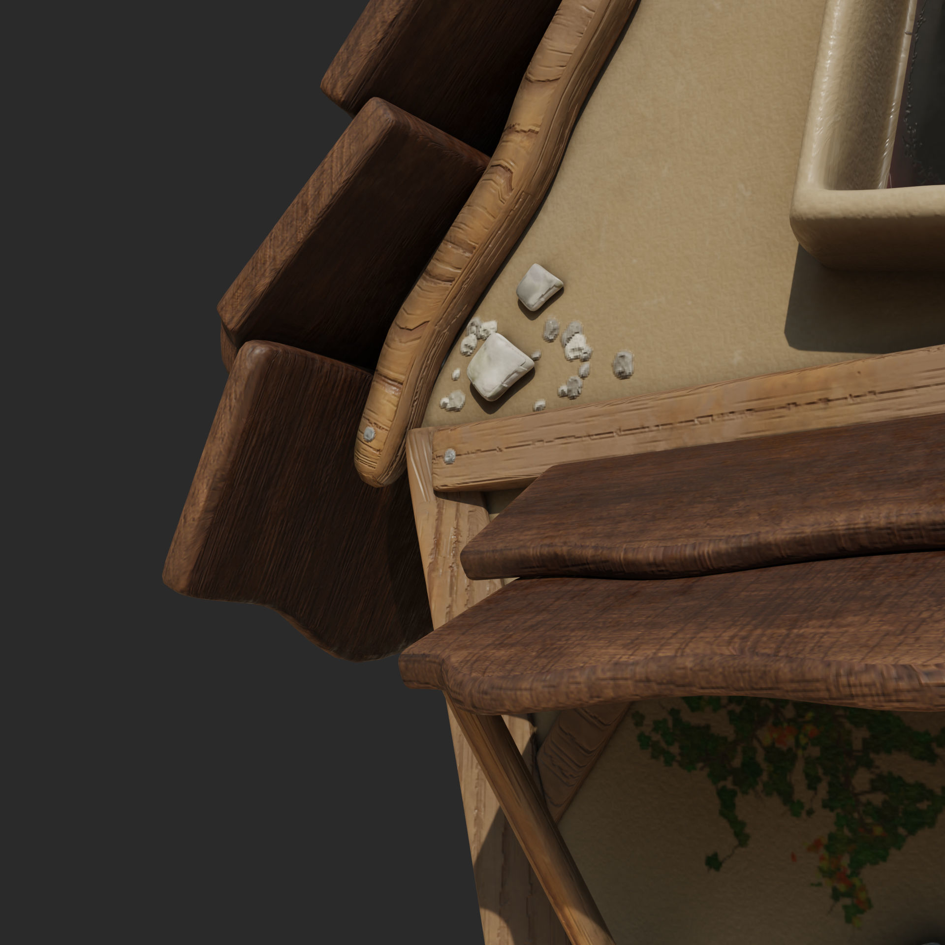 Magic Hut 2 Low-poly 3D model_9