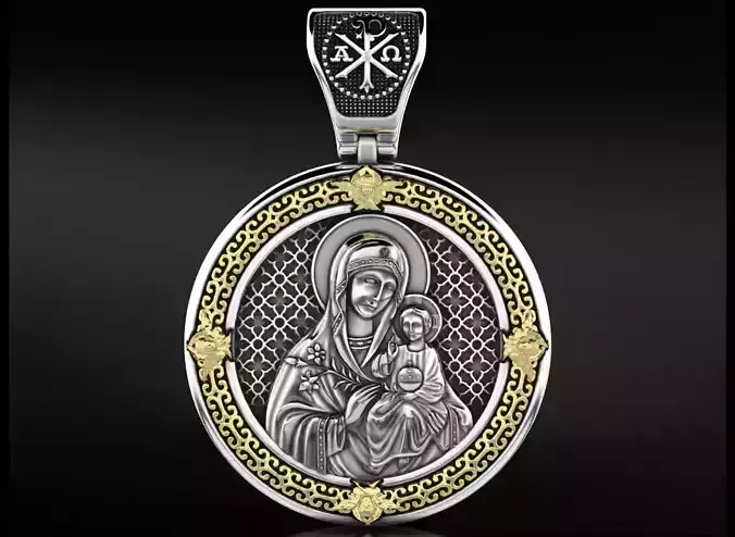 Pendant with the virgin 753