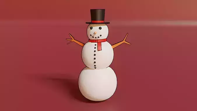 Snowman 3D Model