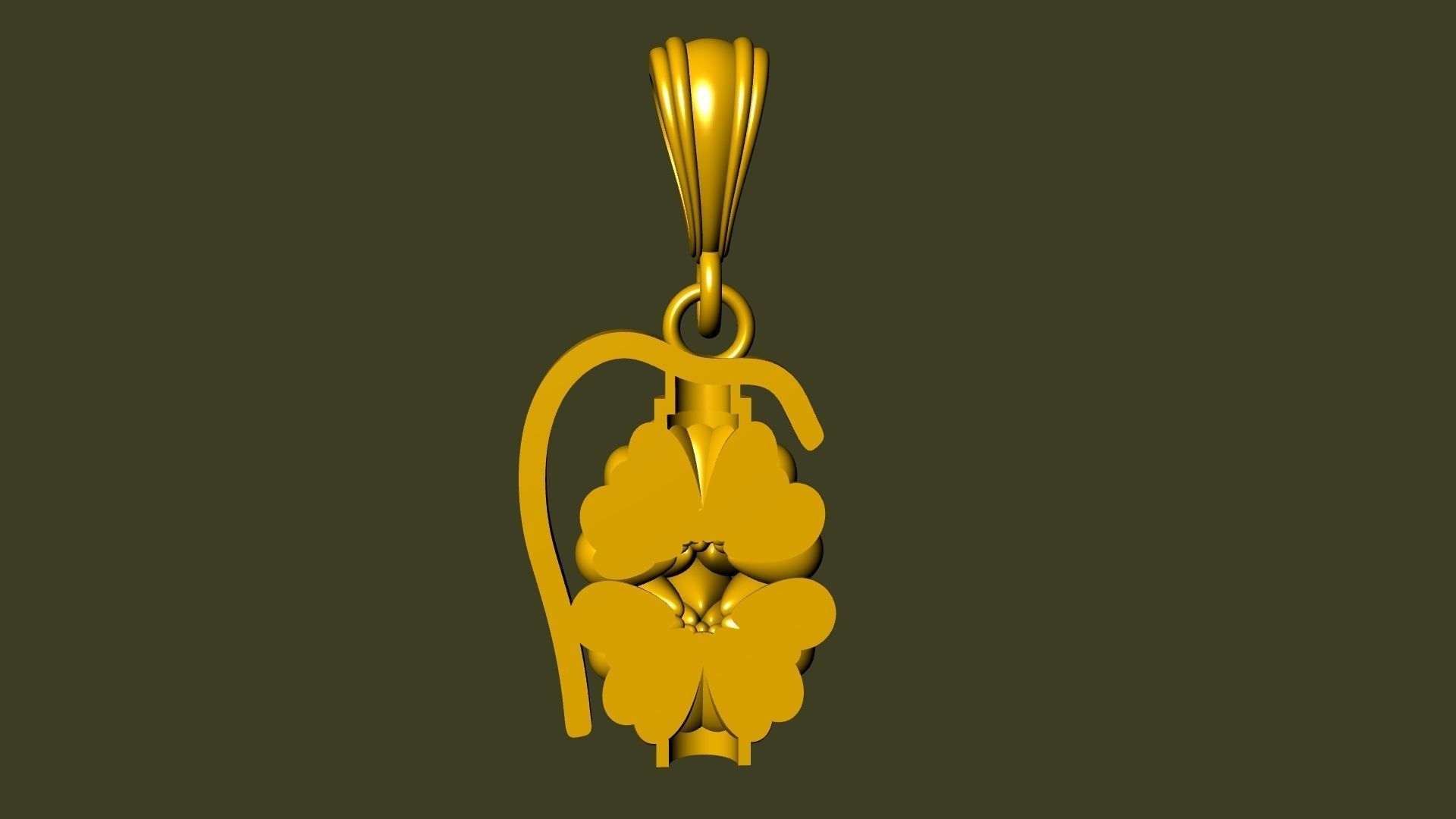 grenade pendant stl verified 3D print model_15