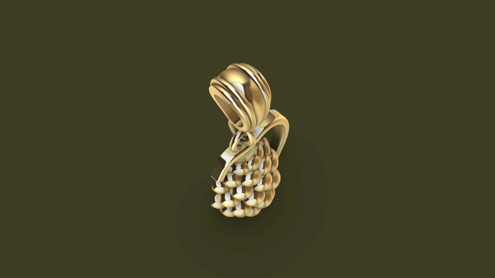 grenade pendant stl verified 3D print model_12