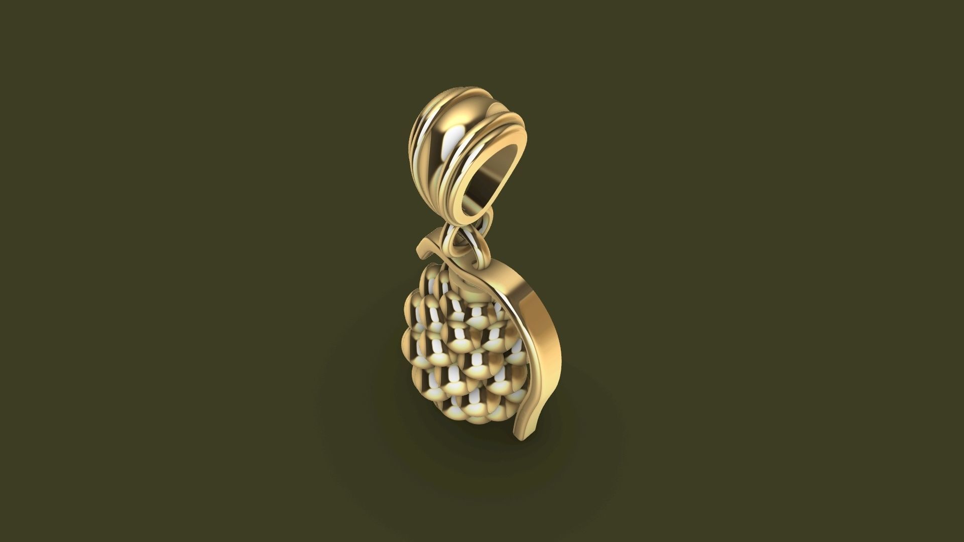 grenade pendant stl verified 3D print model_11